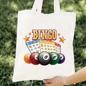 BINGO Bags Canvas Tote Carrying Bag Unique Gift Idea For the BINGO Lover